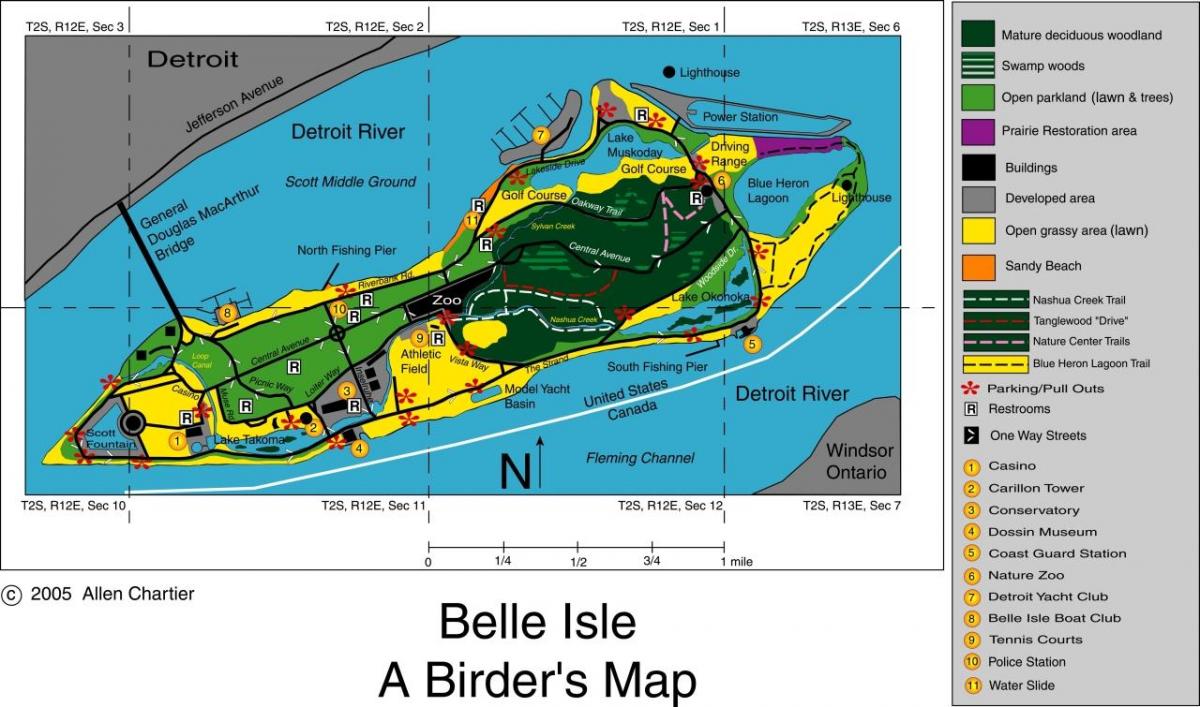 carte du Détroit de Belle-Isle