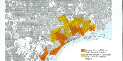 La carte de Detroit brûlure